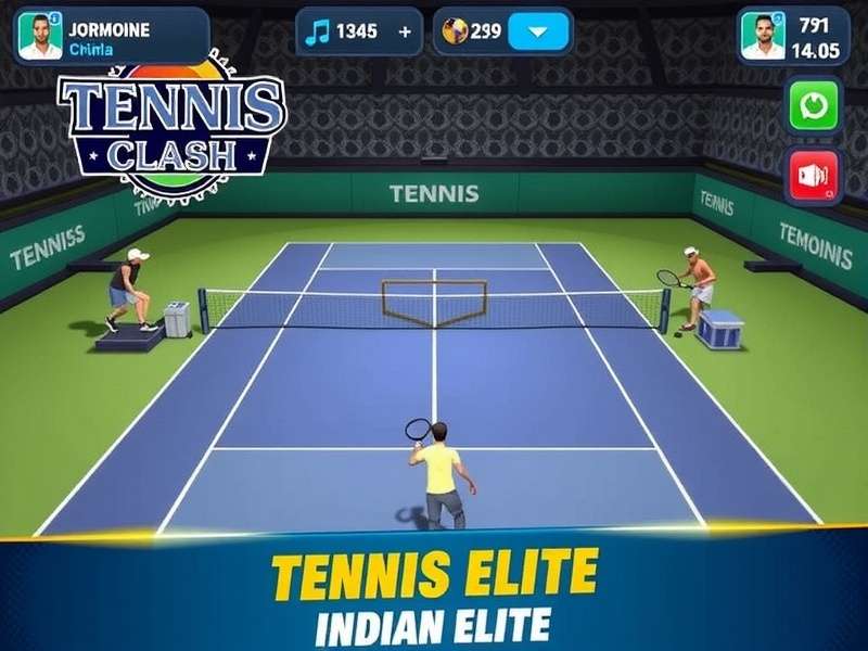 Tennis Clash Indian Elite Gameplay Screenshot